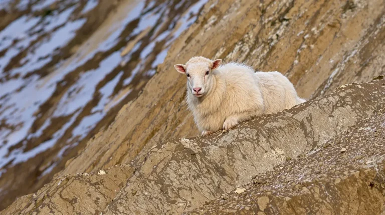 Walscheid : deux chiens affolent un troupeau, un mouton reste coincé 36 h sur une falaise à 10 m